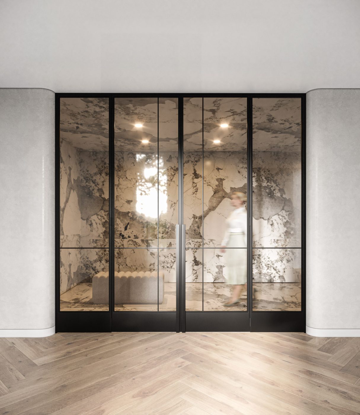 Hinged Glass Partitions | SPICE Metal — Made in Lithuania